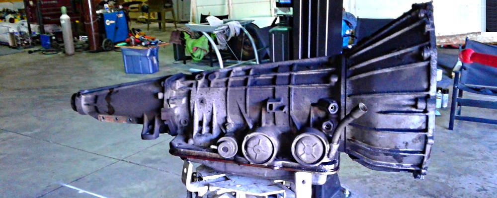 Bruce from Stagecoach Auto Repairremoves the transmission in less than an hour