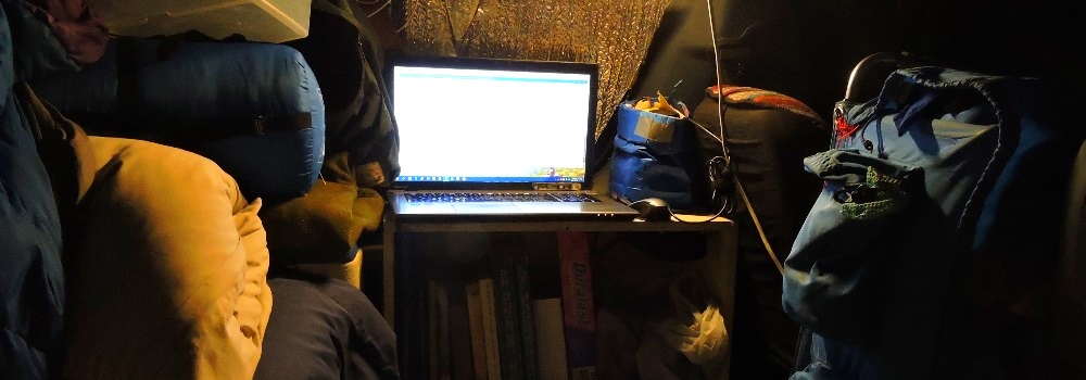 An office in the Jammerfor writing in my journal