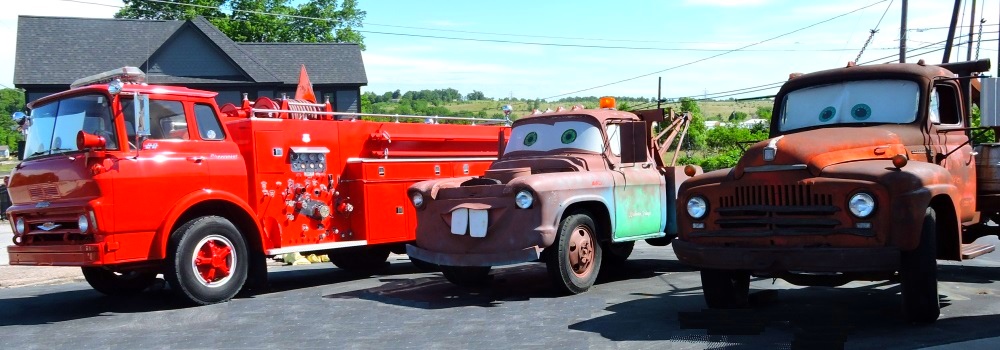 Old Truck Line Upon Route 66, Kansas