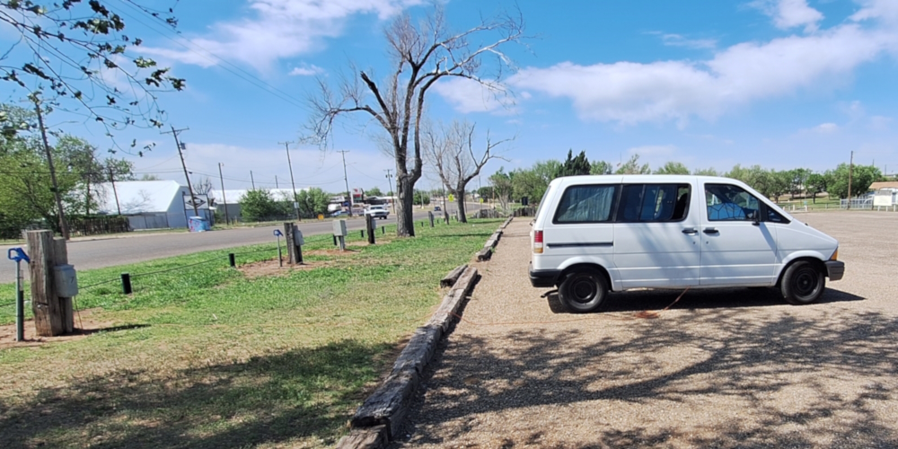 The 1996 Aerostar, April, 2024 JourneyHuber LFC RV Park, Texas