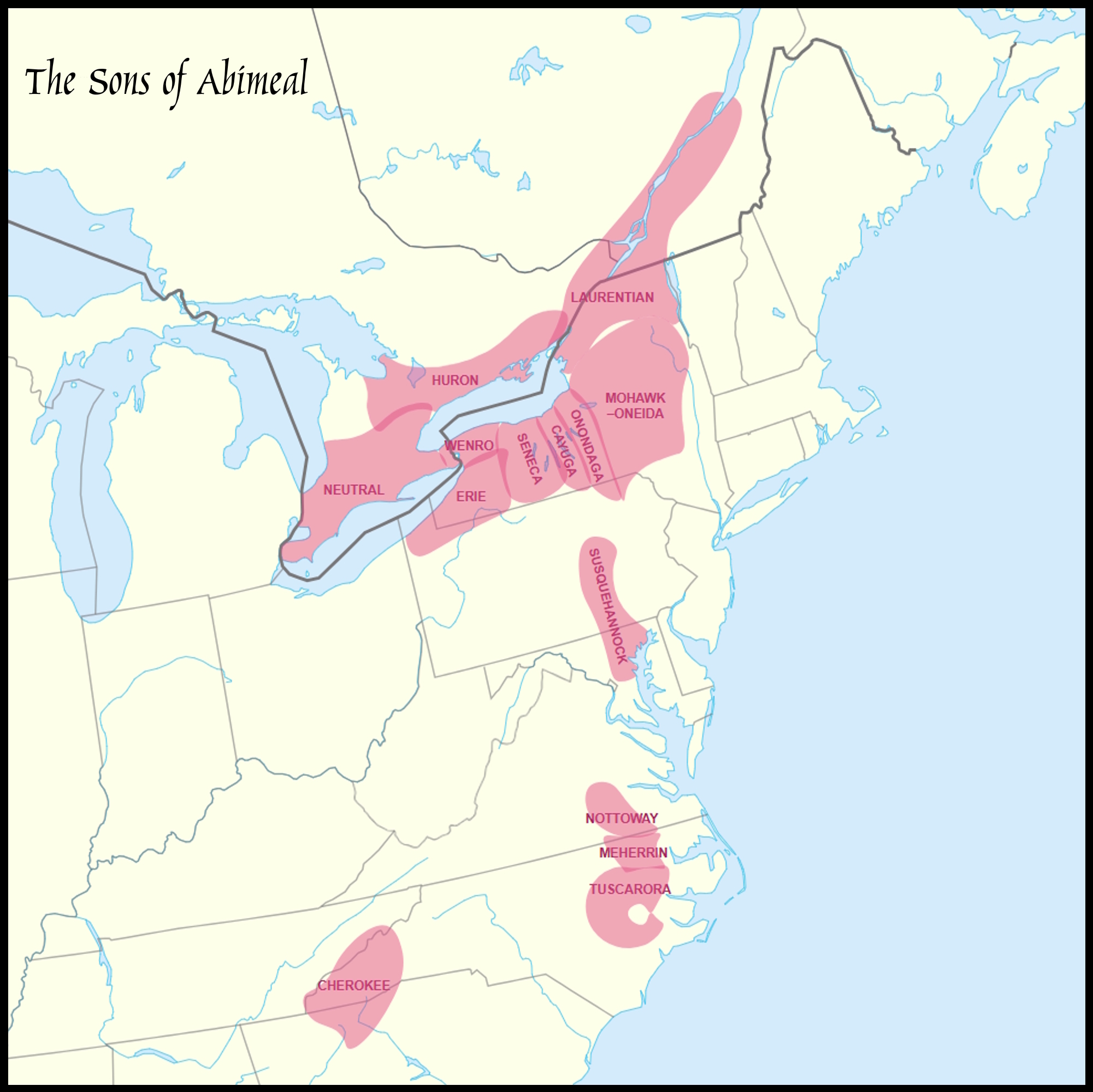 The Mountage Passage, North American ContinentIndigenous People: The Iroquois Map