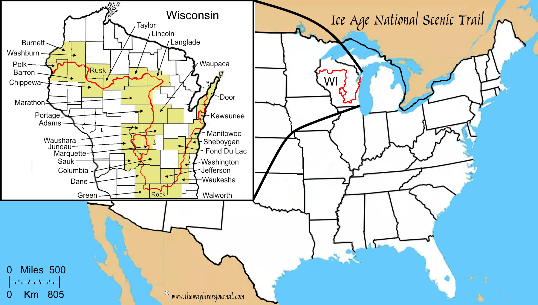 The National Scenic TrailsWisconsin: Ice Age Trail