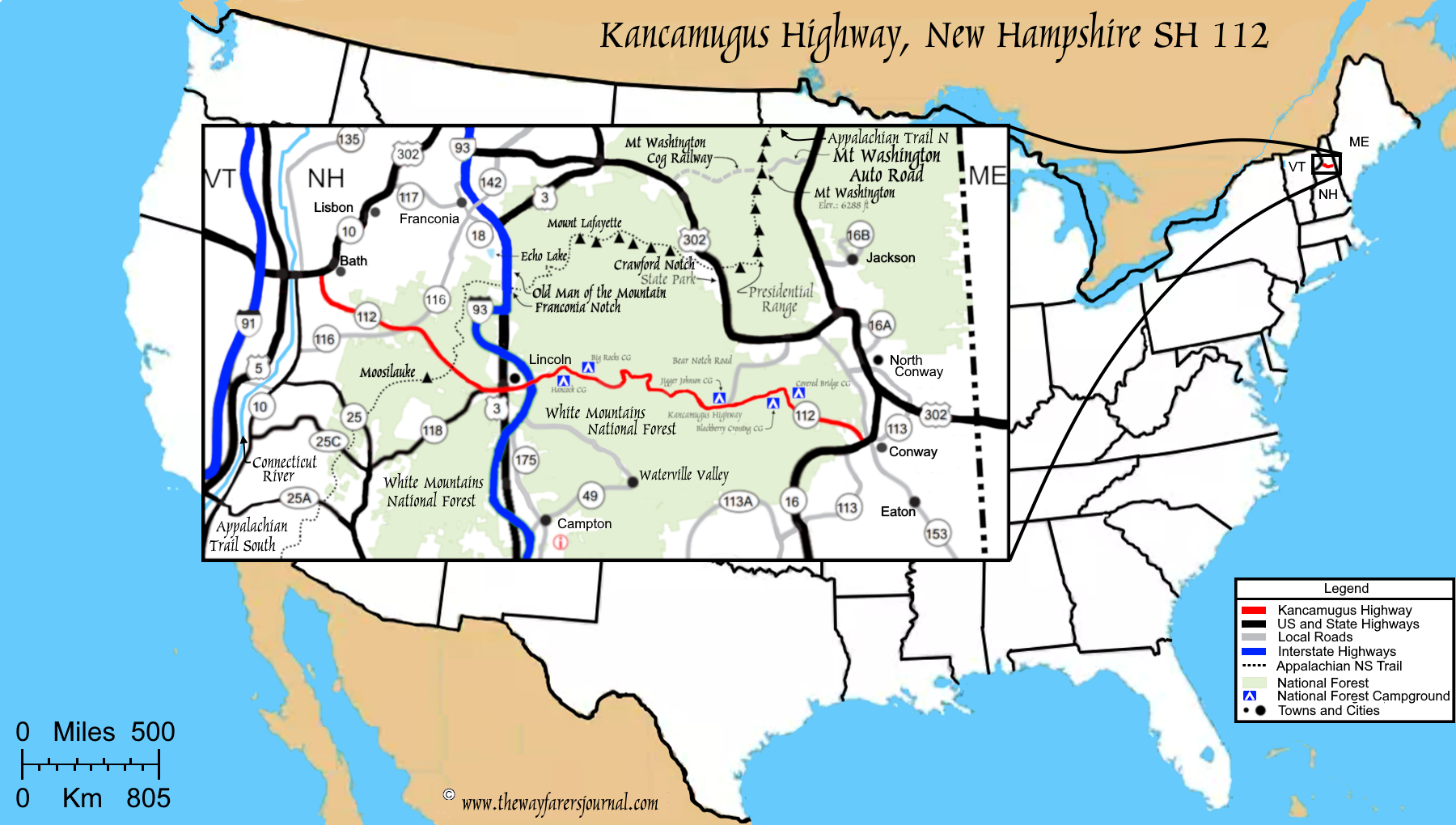 The National Scenic BywayNew Hampshire: The Kancamagus Highway