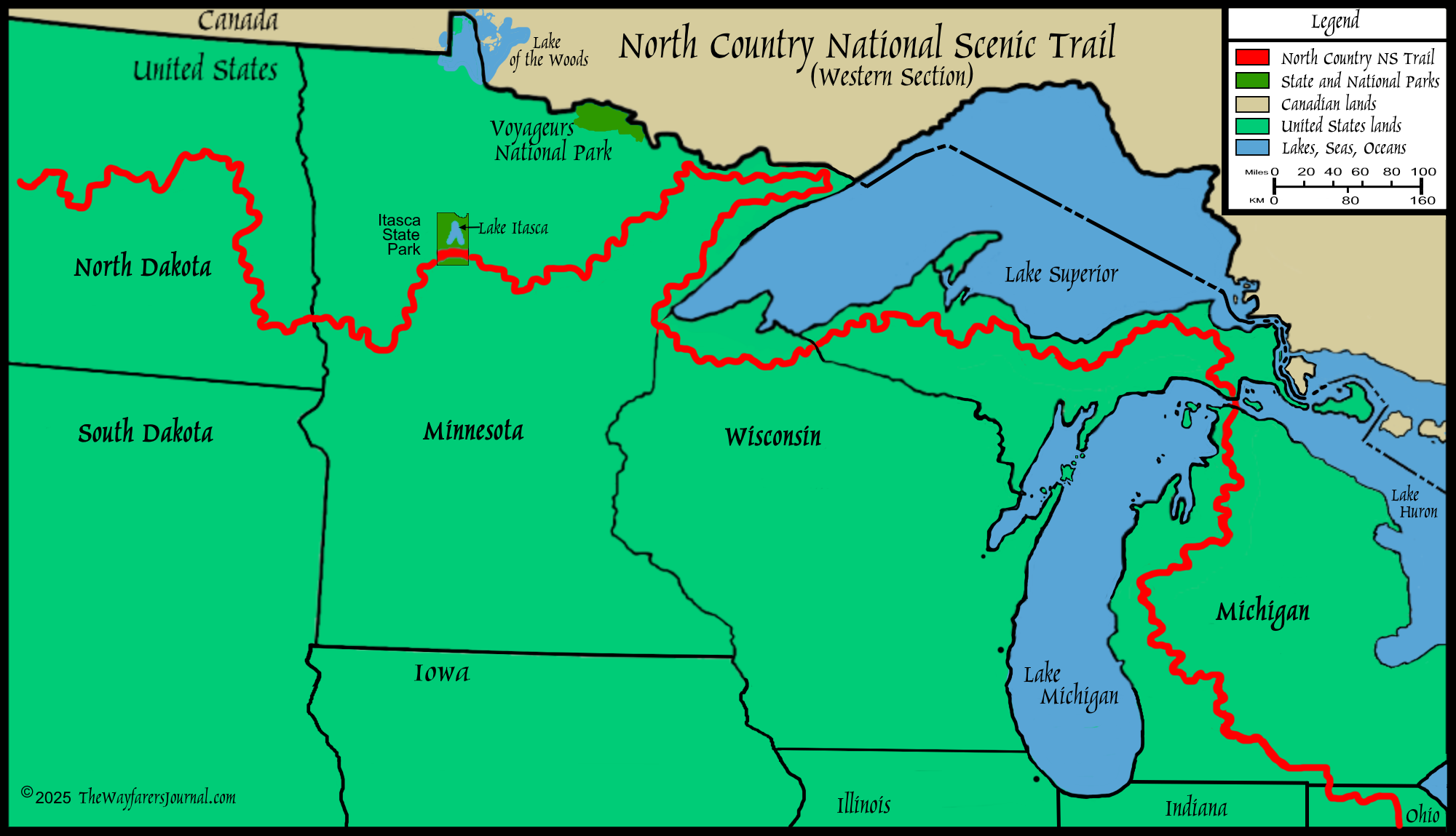 The National Scenic TrailsThe North Country Trail, western section