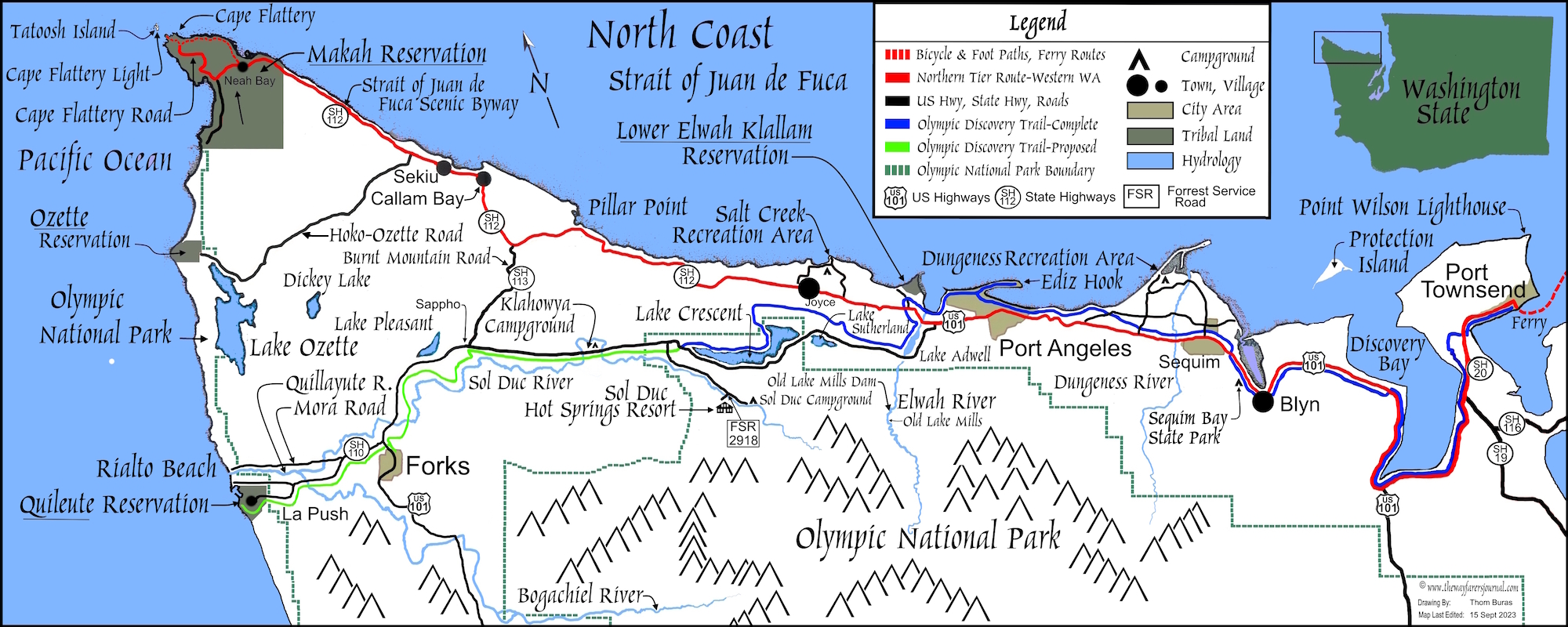 The Northern Tier Routein Washington