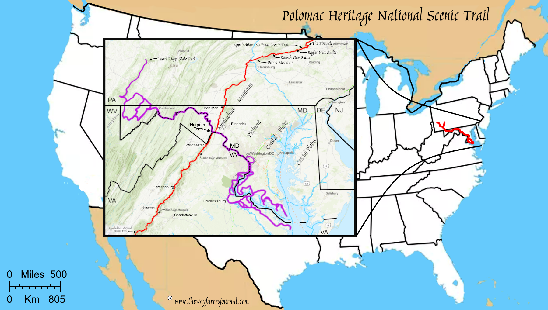 The National Scenic TrailsThe Potomac Heritage Trail