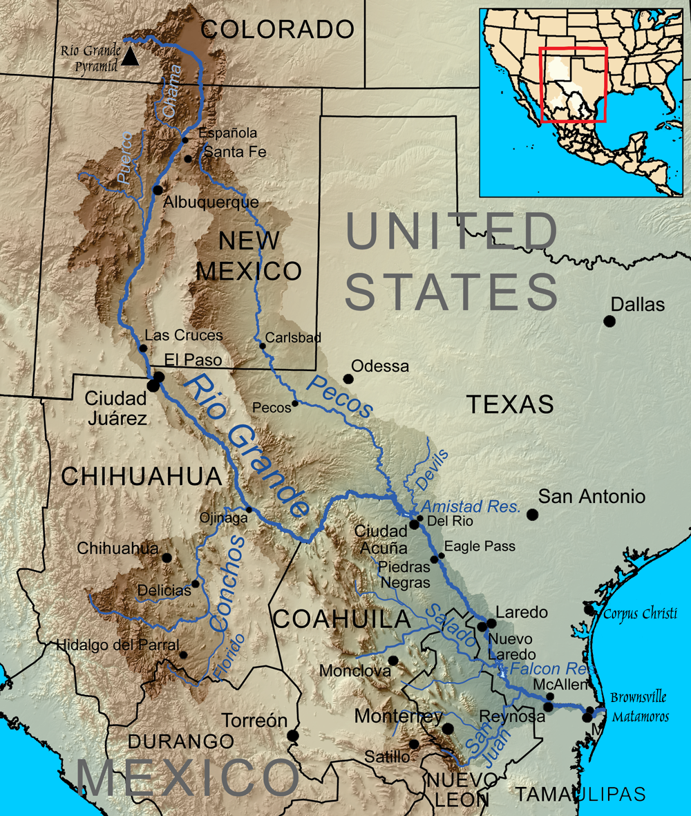 The Earth, North American ContinentGeological Wonders, Rivers and Tributaries Texas: The Rio Grande River Basin