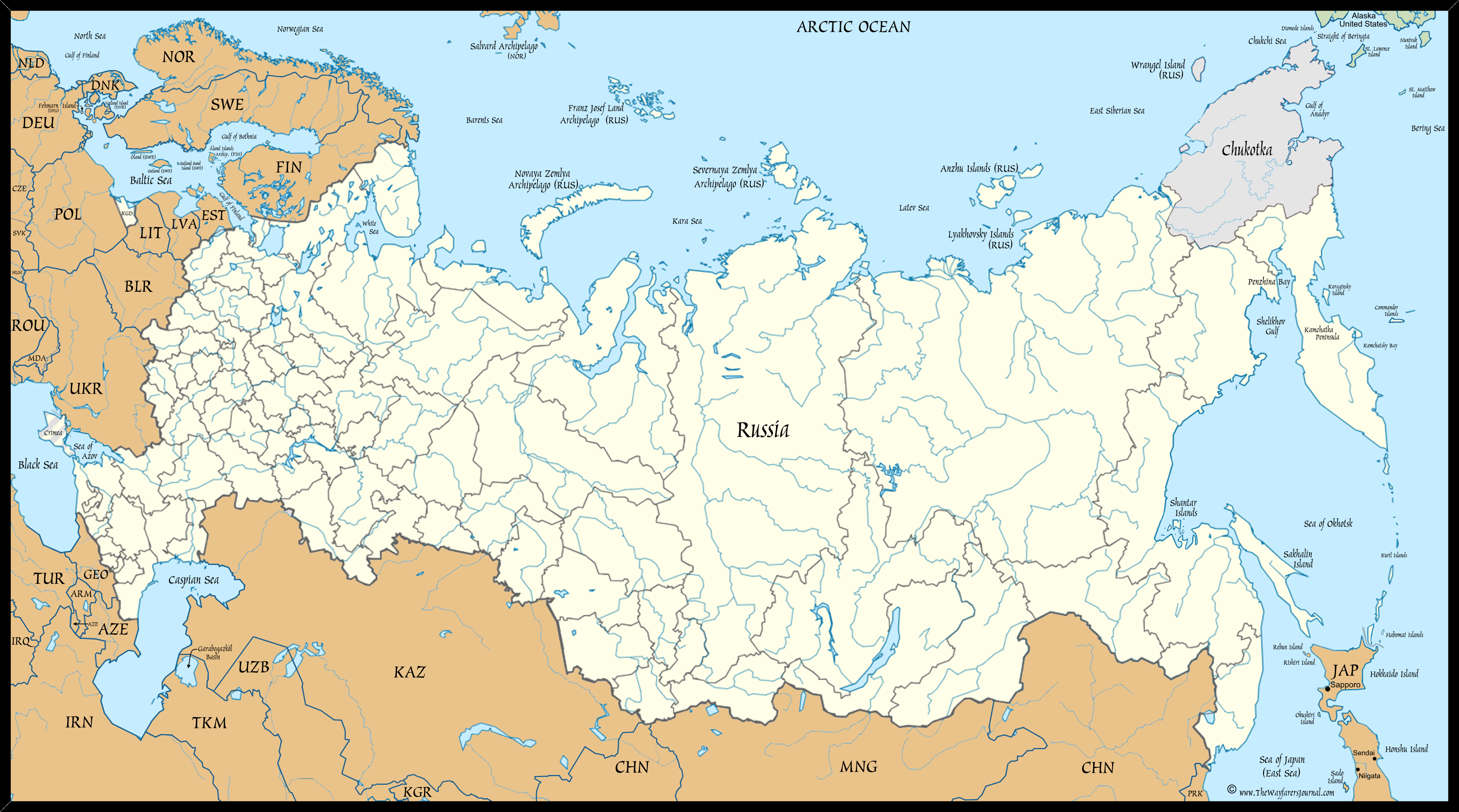 The Continent of AsiaRussia and its Neighbors