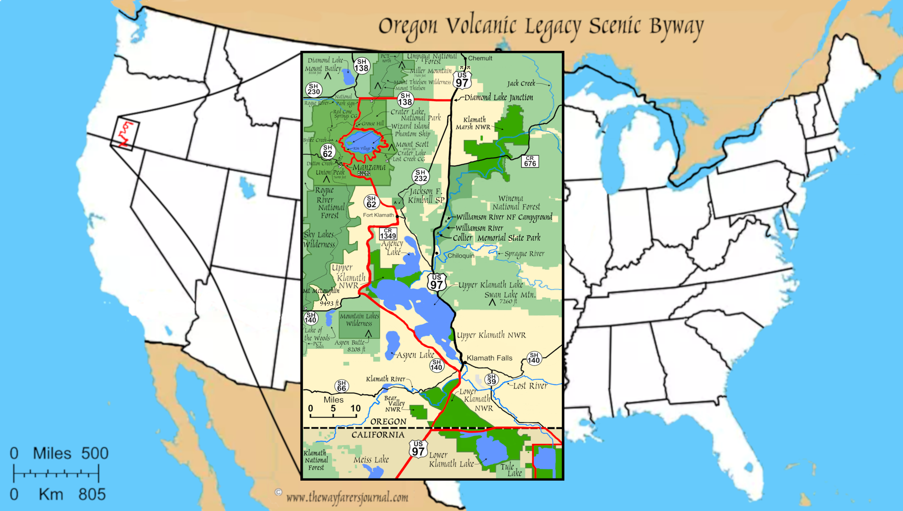 The Volcanic Legacy Scenic BywayOregon Section