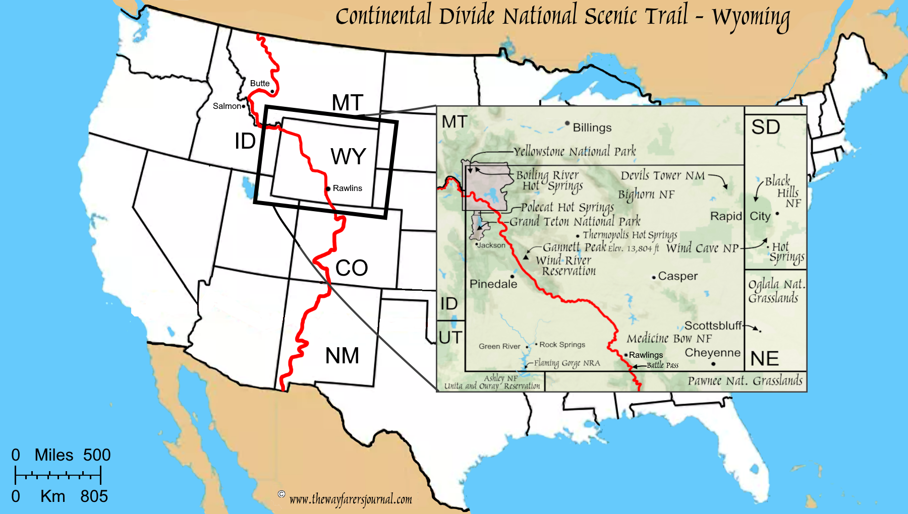The National Scenic TrailsThe Continental Divide Trail