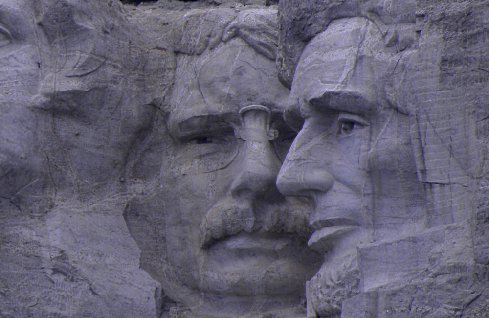 The Rock Relief ArtThe Mount Rushmore