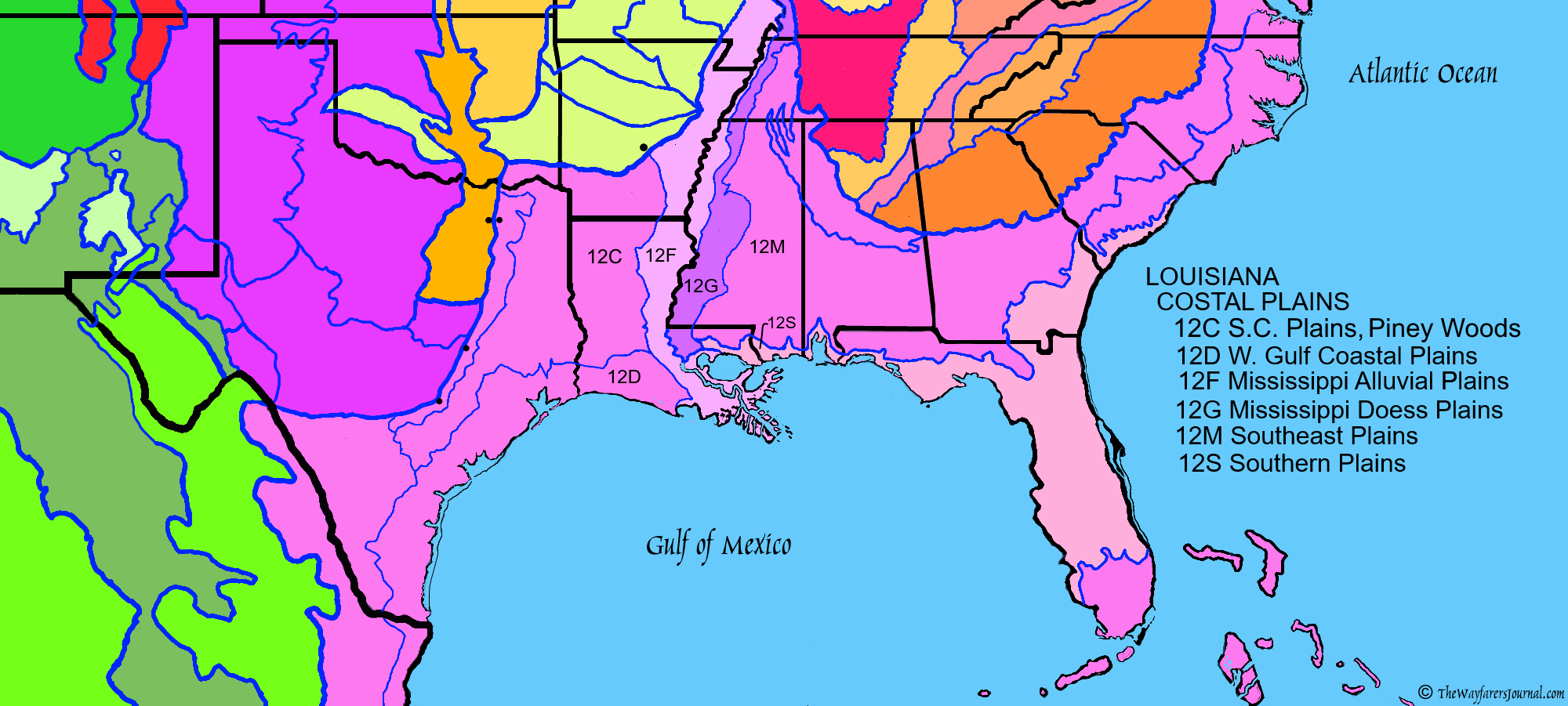 The Coastal Plainsin Louisiana