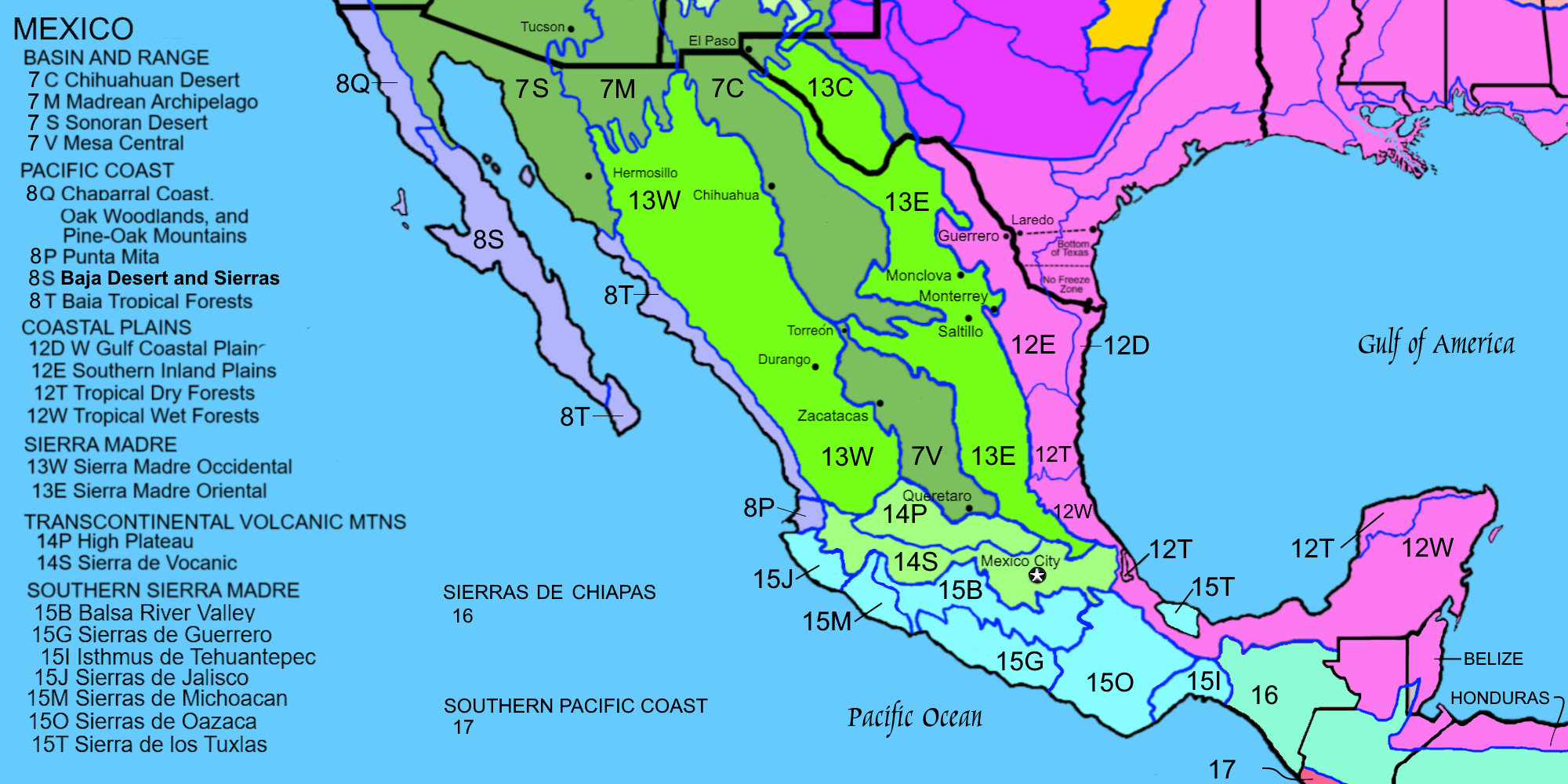 The Southern Sierra MadreSierra Madre del Sure