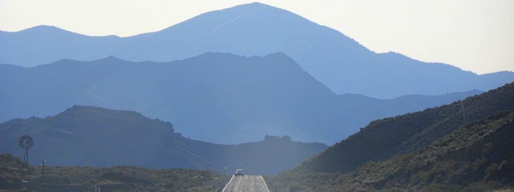 Great Basin DesertDriving through the Mountains