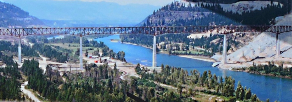 The Koocanusa Bridgebefore the Lake Rose