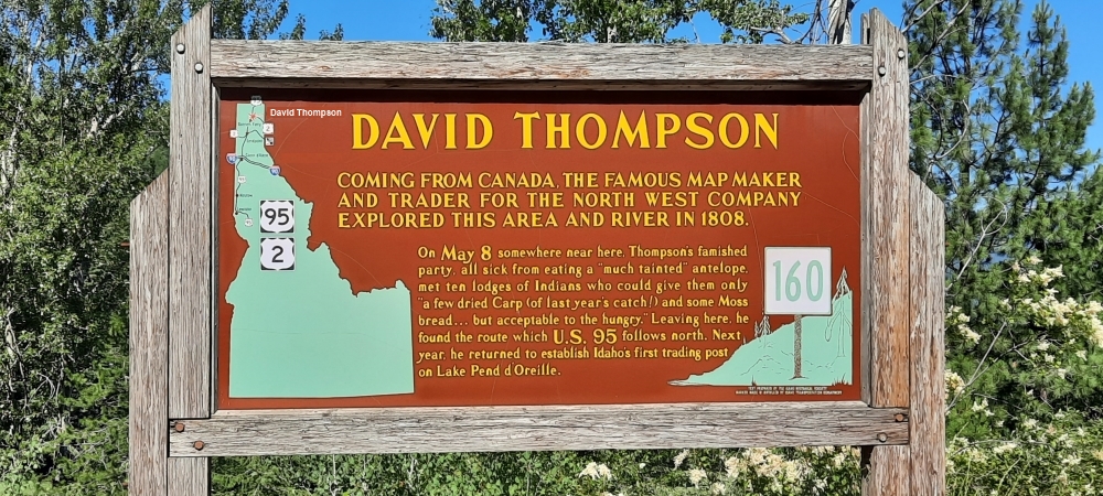 The KootenaiDavid Thompson Information Board