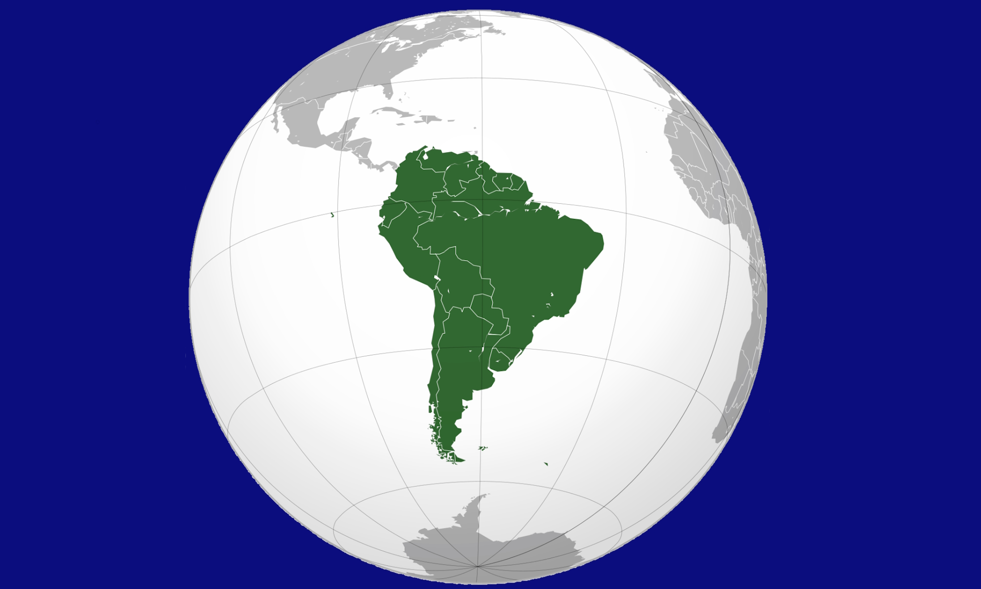 The Continent of South AmericaThe Geographical Regions Global Map
