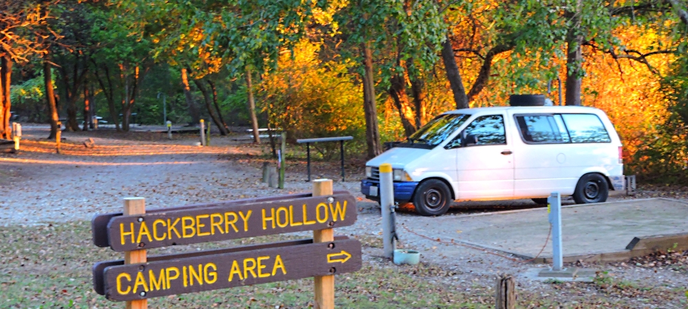 The SevensBonham State Park Campground, Texas
