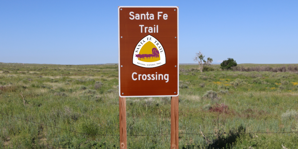The Road Path JourneySanta Fe Trail Roadsign
