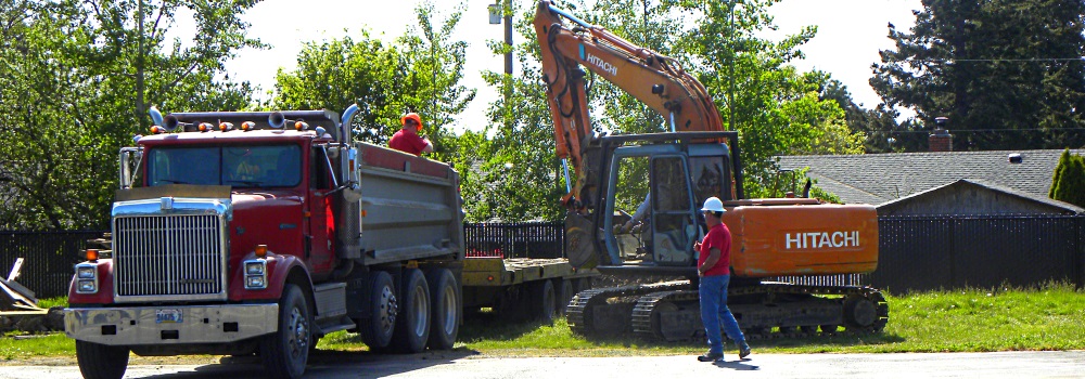The big 120Excavator Arrives